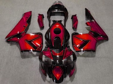 Acheter Carénages Moto Honda CBR600RR 2003-2004 - Rouge Noir Brillant