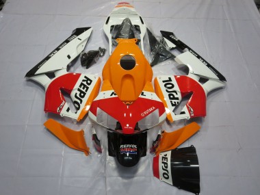 Acheter Carénages Moto Honda CBR600RR 2003-2004 - Orange Blanc Rouge Noir Brillant Repsol