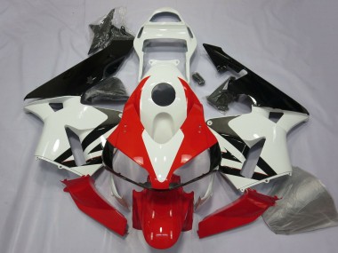 Acheter Carénage Moto Honda CBR600RR 2003-2004 - Blanc Rouge Noir Brillant