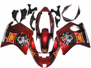 Acheter Carénages Moto Honda CBR1100XX Blackbird 1996-2007 - Rouge Jaune San Carlo