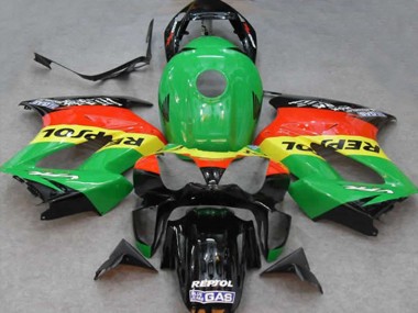 Acheter Carénages Moto Honda VFR 800 2002-2013 - Vert Jaune Rouge Noir Repsol
