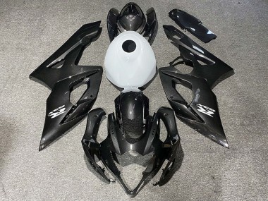 Acheter Carénages Moto Suzuki GSXR 1000 2005-2006 - Fibre de Carbone Style Blanc Brillant