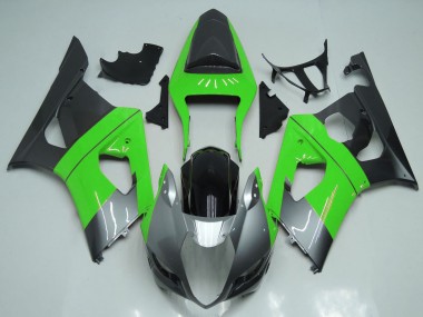 Acheter Carénages Moto Suzuki GSXR 1000 2003-2004 - Vert Argent Noir