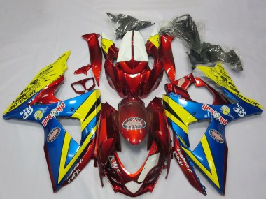 Acheter Carénages Moto Suzuki GSXR 1000 2009-2016 - Jaune Rouge Bleu