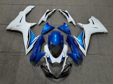 Acheter Carénage Moto Suzuki GSXR 600 / GSXR 750 2011-2024 - Blanc Bleu
