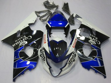 Acheter Carénages Moto Suzuki GSXR 600 / GSXR 750 2004-2005 - Blanc Bleu Noir Corona Motul