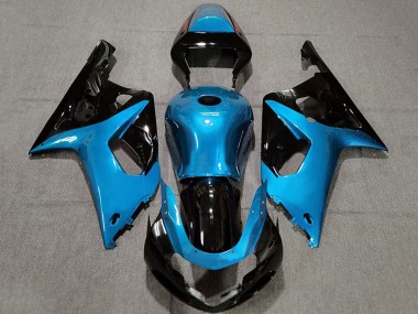 Acheter Carénages Moto Suzuki GSXR 600 / GSXR 750 2001-2003 - Bleu Clair Noir Brillant