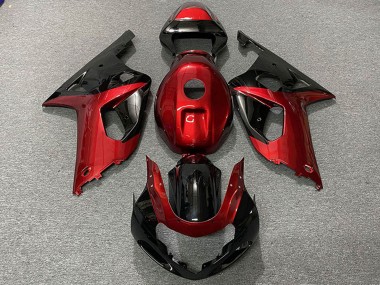 Acheter Carénages Moto Suzuki GSXR 600 / GSXR 750 2001-2003 - Rouge Noir Brillant