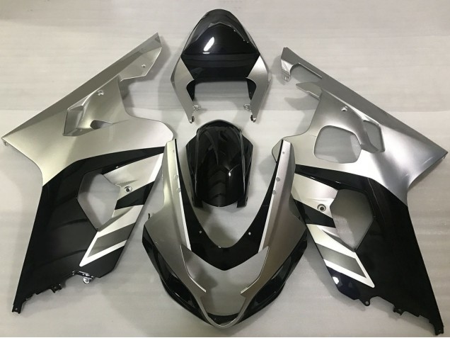 Carénages Moto Suzuki GSXR 600 / GSXR 750 2004-2005 - Argent Noir
