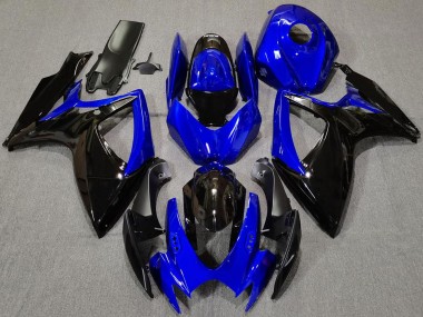 Acheter Carénages Moto Suzuki GSXR 600 / GSXR 750 2006-2007 - Bleu Noir Brillant