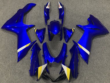 Acheter Carénages Moto ABS Suzuki GSXR 600 / GSXR 750 2011-2024 - Bleu Blanc Jaune