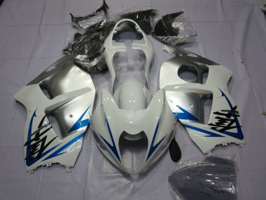 Acheter Carénages Moto Suzuki GSXR 1300 1996-2007 - Blanc Argent Bleu