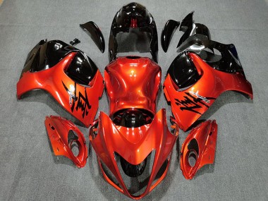 Acheter Carénages Moto Suzuki GSXR 1300 2008-2020 - Bonbon Orange Noir Brillant