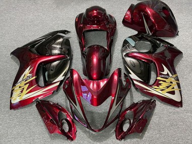 Acheter Carénages Moto Suzuki GSXR 1300 2008-2020 - Rouge Foncé Or