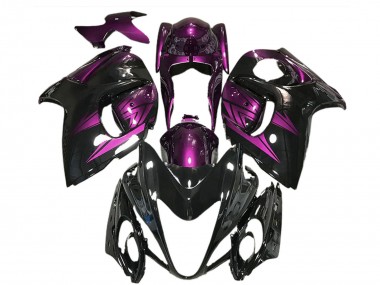 Acheter Carénages Moto Suzuki GSXR 1300 2008-2020 - Noir Brillant Violet Foncé