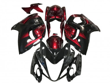 Acheter Carénages Moto Suzuki GSXR 1300 2008-2020 - Noir Brillant Rouge Foncé