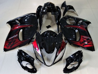 Acheter Carénages Moto Suzuki GSXR 1300 2008-2020 - Noir Brillant Bonbon Rouge