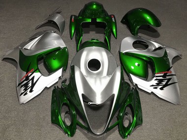 Acheter Carénages Moto Suzuki GSXR 1300 2008-2020 - Vert Brillant Argent