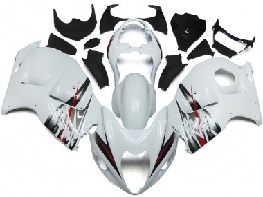 Acheter Carénages Moto Suzuki GSXR 1300 1996-2007 - Blanc Brillant Argent Style