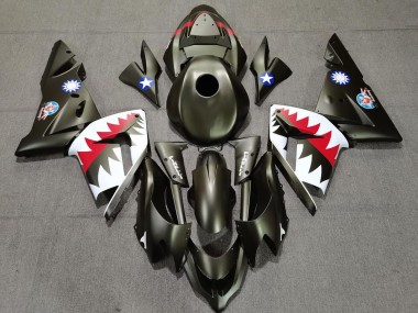 Acheter Carénages Moto Kawasaki ZX10R 2004-2005 - Vert Militaire Requin