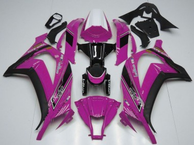 Acheter Carénages Moto Kawasaki ZX10R 2011-2015 - Blanc Rose Noir Brillant OEM Style