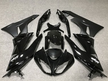Acheter Carénage Moto Kawasaki ZX6R 2009-2012 - Noir Brillant Noir Mat