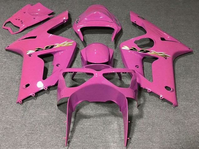 Carénages Moto Kawasaki ZX6R 2003-2004 - Rose