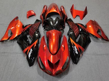 Acheter Carénages Moto Kawasaki ZX14R 2006-2011 - Rouge Noir Brillant