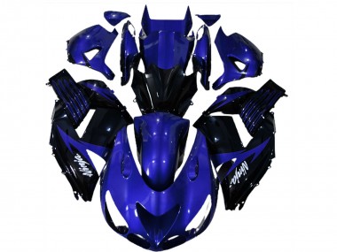 Acheter Carénages Moto Kawasaki ZX14R 2006-2011 - Bleu Noir Brillant Blanc Ninja