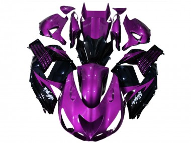 Acheter Carénages Moto Kawasaki ZX14R 2006-2011 - Violet Noir Brillant Blanc Ninja