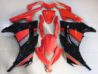 Acheter Carénage Moto Kawasaki Ninja 300 2013-2017 - Rouge Noir