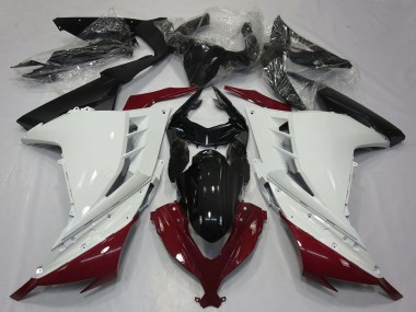 Acheter Carénages Moto Kawasaki Ninja 300 2013-2017 - Blanc Rouge Marron Noir