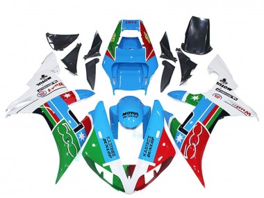 Acheter Carénages Moto Yamaha R1 2002-2003 - Blanc Bleu Rouge Vert Motul Michelin Dunlop