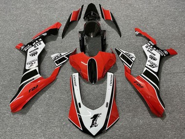Acheter Carénages Moto Yamaha R1 2015-2019 - Blanc Rouge Noir Brillant Motul YSP