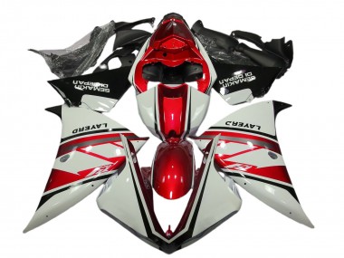 Acheter Carénages Moto Yamaha R1 2012-2014 - Blanc Rouge Noir Layerd Semakin Didepan