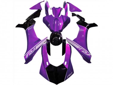 Acheter Carénages Moto Yamaha R1 2015-2019 - Violet Noir Brillant Argent