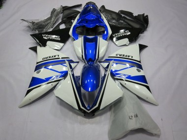 Acheter Carénages Moto Yamaha R1 2012-2014 - Blanc Bleu Noir Layerd Semakin Didepan