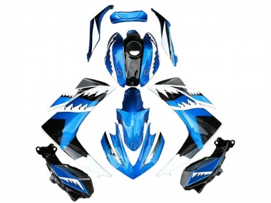 Acheter Carénage Moto Yamaha R3 2015-2018 - Bleu Blanc Noir Requin