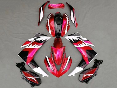 Acheter Carénages Moto Yamaha R3 2015-2018 - Rouge Blanc Noir Requin