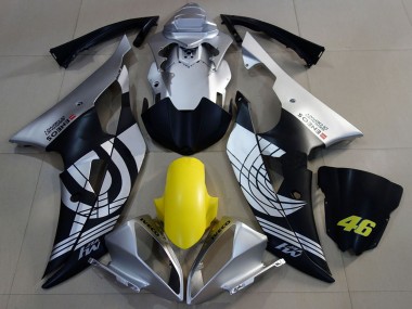 Acheter Carénages Moto Yamaha R6 2008-2016 - Argent Jaune Noir Mat ENEOS 46