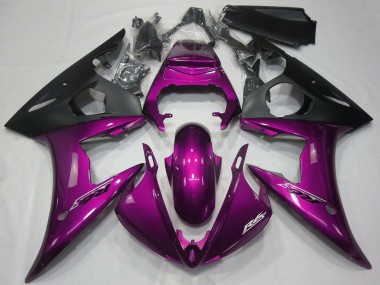 Acheter Carénages Moto Yamaha R6 2005 - Rose Foncé Noir Mat