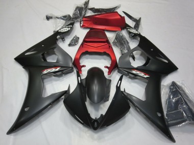 Acheter Carénages Moto Yamaha R6 2003-2004 - Rouge Noir Mat