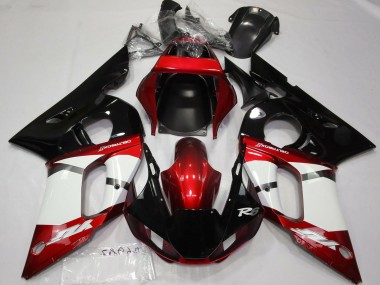 Acheter Carénage Moto Yamaha R6 1998-2002 - Rouge Blanc Noir Brillant