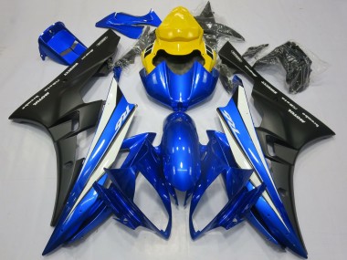 Acheter Carénages Moto Yamaha R6 2006-2007 - Jaune Bleu Blanc Noir Mat Motul
