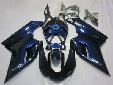 Acheter Carénages Moto Ducati 1098 2007-2014 - Bleu Profond