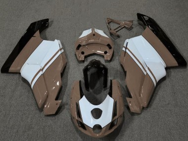 Acheter Carénages Moto Ducati 749 999 2003-2004 - Blanc Brun Noir Brillant