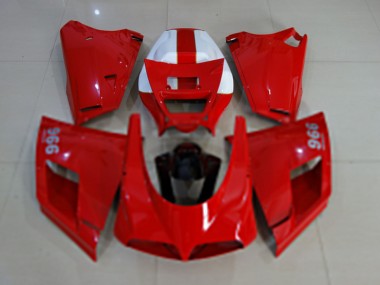 Acheter Carénages Moto Ducati 996 1993-2005 - Rouge Brillant Blanc Noir