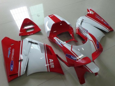 Acheter Carénages Moto Ducati 748 916 996 998 1993-2005 - Blanc Rouge Air Generali Tim
