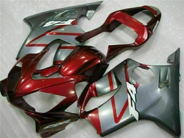 Acheter Kits Carénage Moto Honda CBR600 F4i 2001-2003 - Argent Rouge