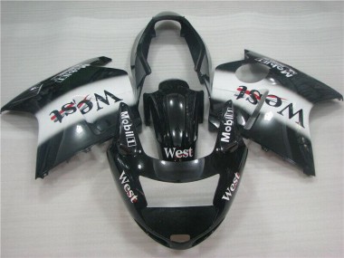 Acheter Carénages Moto Honda CBR1100XX Blackbird 1996-2007 - Noir Brillant Blanc West